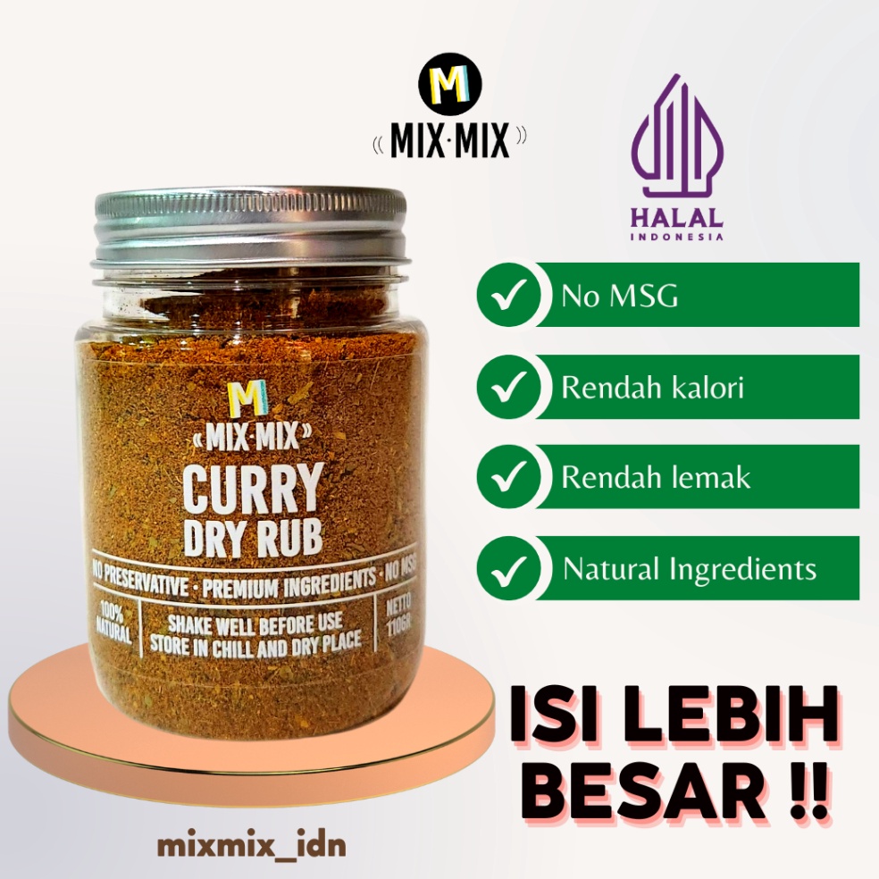 

77 HARGA GROSIR Mixmix Curry Dry Rub Bumbu Marinasi Serbaguna 11 GRAM All Purpose Seasoning