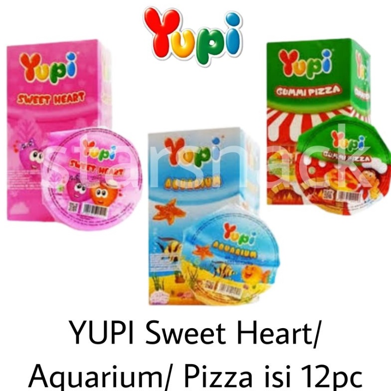 

11 HARGA GROSIR Yupi Sweetheart Pizza Aquarium isi 12pc