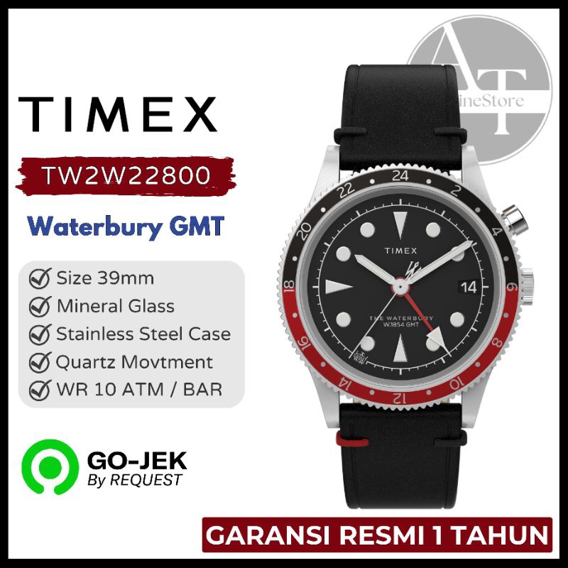 Jam Tangan Pria Timex TW2W22800 Waterbury Traditional GMT ORIGINAL Garansi Resmi