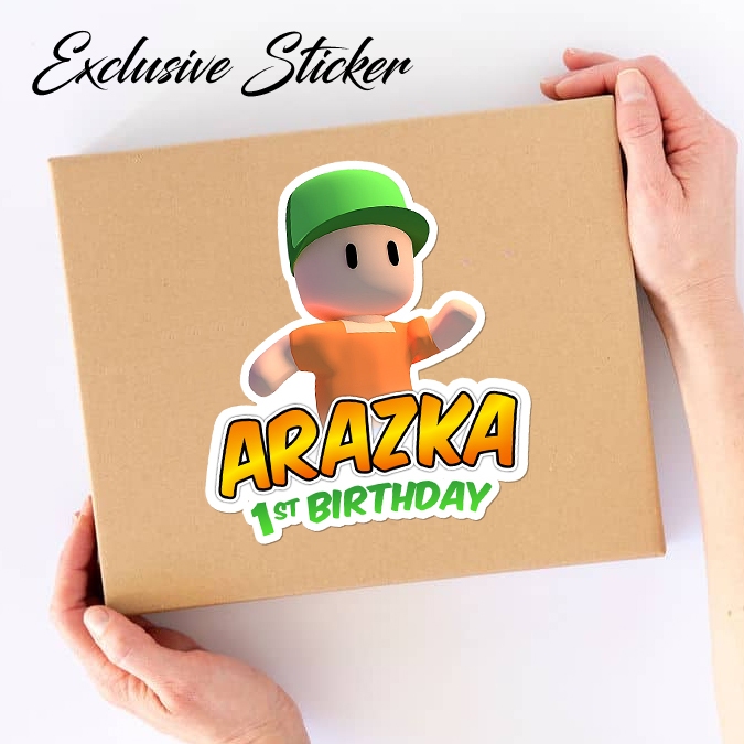 

50 STIKER / STICKER STUMBLE GUYS 2-1 UTK BAG / BENTO / SOUVENIR ULTAH ULANG TAHUN