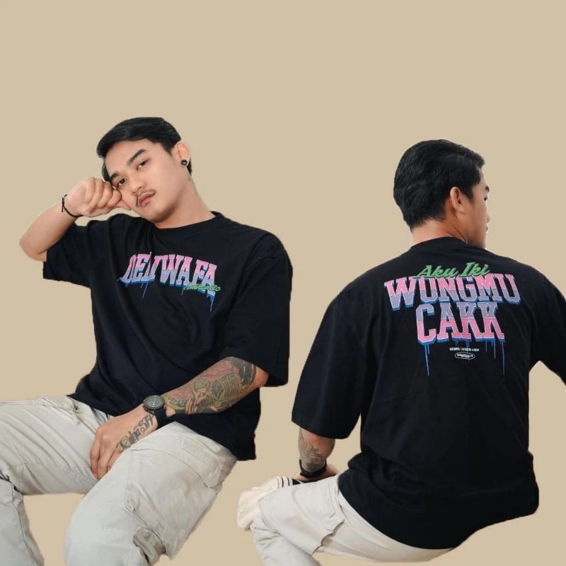 Kaos T-shirt Autentic Deliwafa Urban AKU IKI WONGMU CAK  Bigsize Kaos Deliwafa