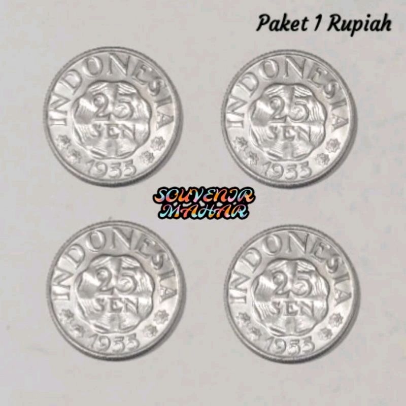 Uang mahar 1 rupiah 25 sen 4 keping bahan mahar nikah 2025 25 rupiah
