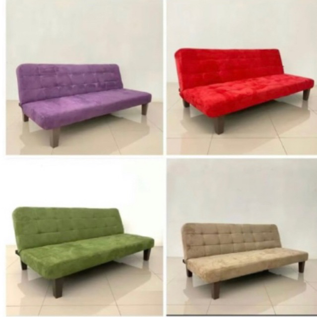 Sofabed Minimalis Bahan Bludru Sofa Multifungsi Sofabed Sandaran Bisa Direbahkan Sofabed Informa