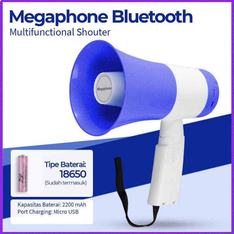 PressON Toa Megaphone Bluetooth Multifunctional Shouter 75 W  / toa pengeras suara megaphone / toa r