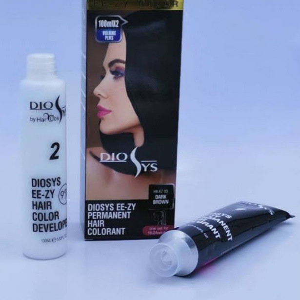 GOGO BELI Cat rambut hair color Diosys 1ml col Dark Brown