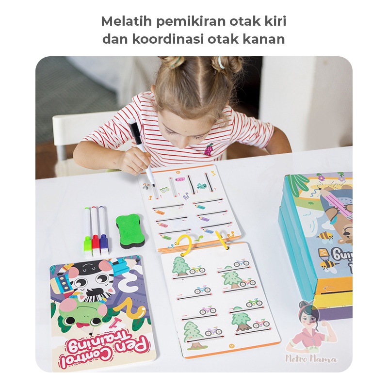 

kln Pen Control Training Wipe and Clean PAUD belajar menulis & menggambar
