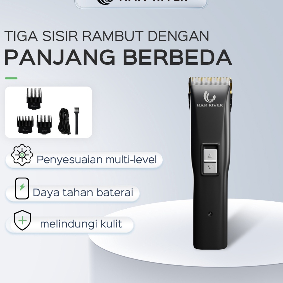 HEBOH HAN RIVER Alat cukur rambut Listrik hair clipper Cukur rambut alat potong rambut Mesin Cukur