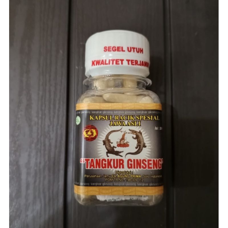 DyaL jamu racik tangkur ginseng PEGEL LINU kemasan KAPSUL lebih berkhasiat isi 30pcs