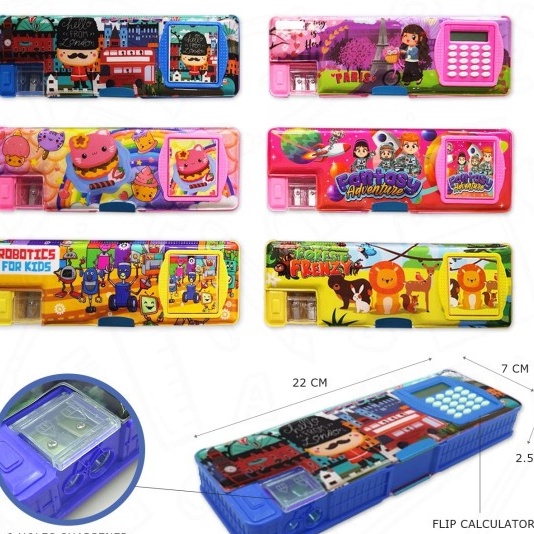 

COD Tempat Pensil Magnet Karakter Kalkulator Kotak Pensil CC7816