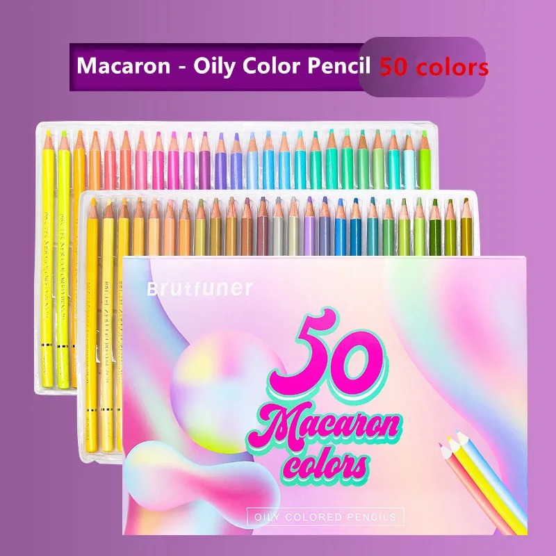 

Brutfuner Pensil Warna Original Macaron Pastel oil Colored Pencils