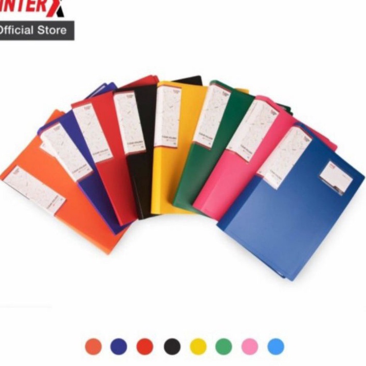 

TERMURAH Clear holder 4 pocket folio FC folder one dokumen keeper display album