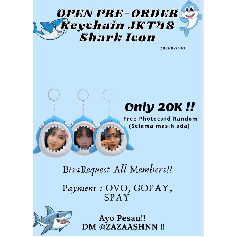 [PO]Keychain JKT48 Shark Icon