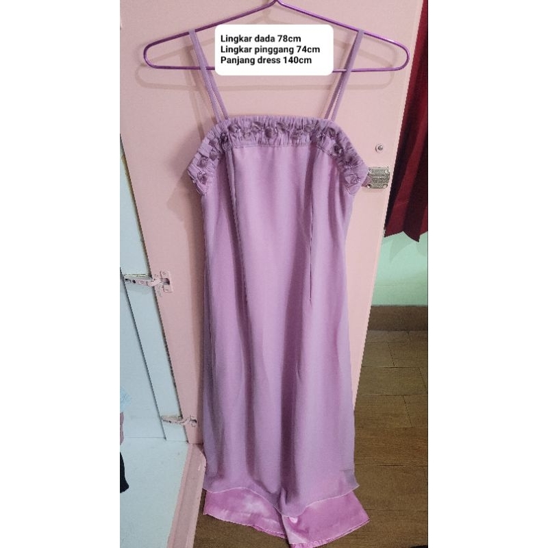 Preloved dress ungu purple bridesmaid