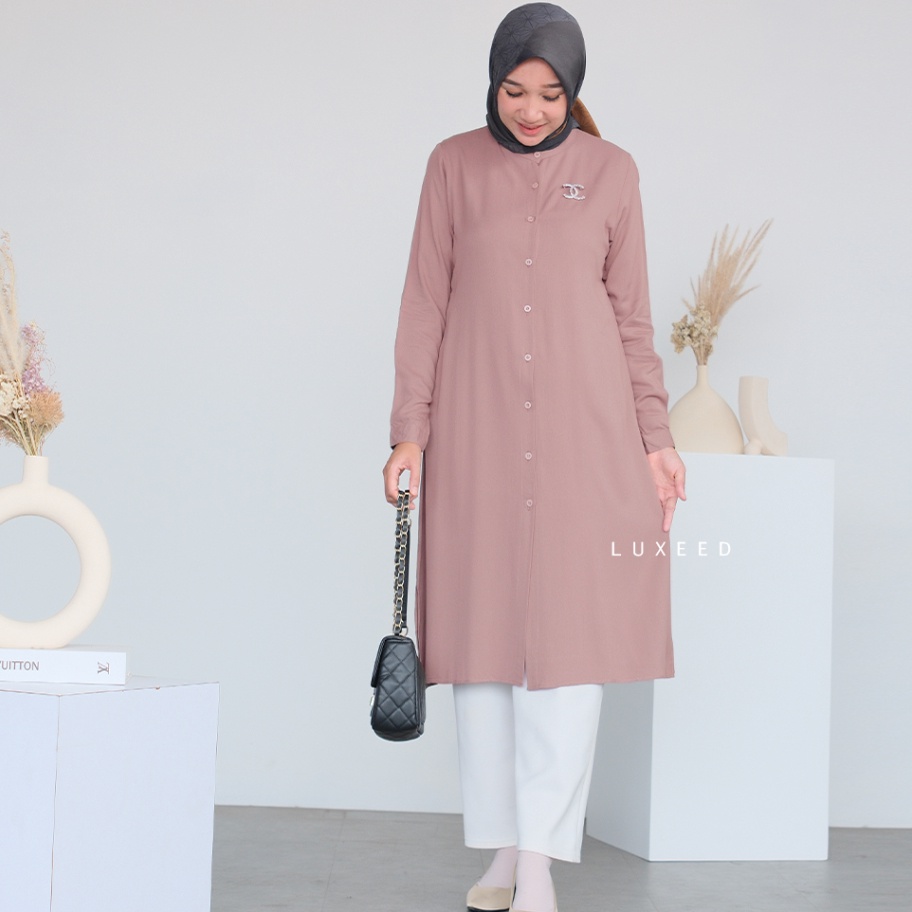 88 Tunik Wanita Terbaru Tunik Polos Wanita Tunik Twill Rayon Tunik Harian Tunik Basic Tunik Harian