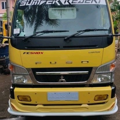 Spoiler Tambahan Bemper Truk Canter/Giga Cat Poxy