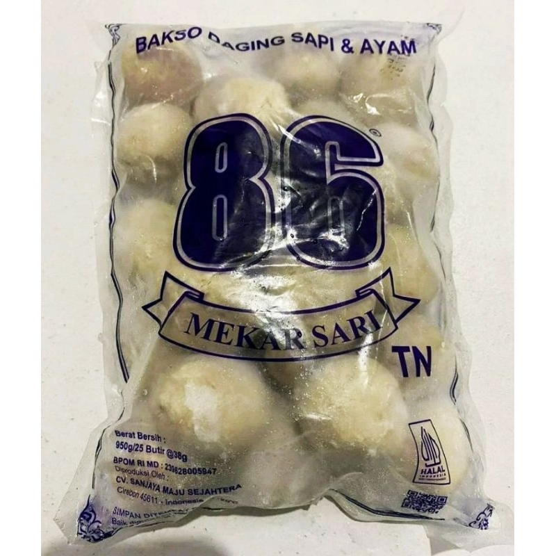 

Bakso sapi kombinasi 86 (1kg)