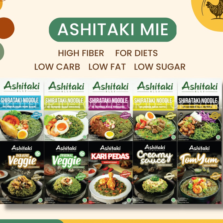 

TERMURAH Ashitaki Mie Shirataki Diet Sehat Shirataki Noodle Mie Instant