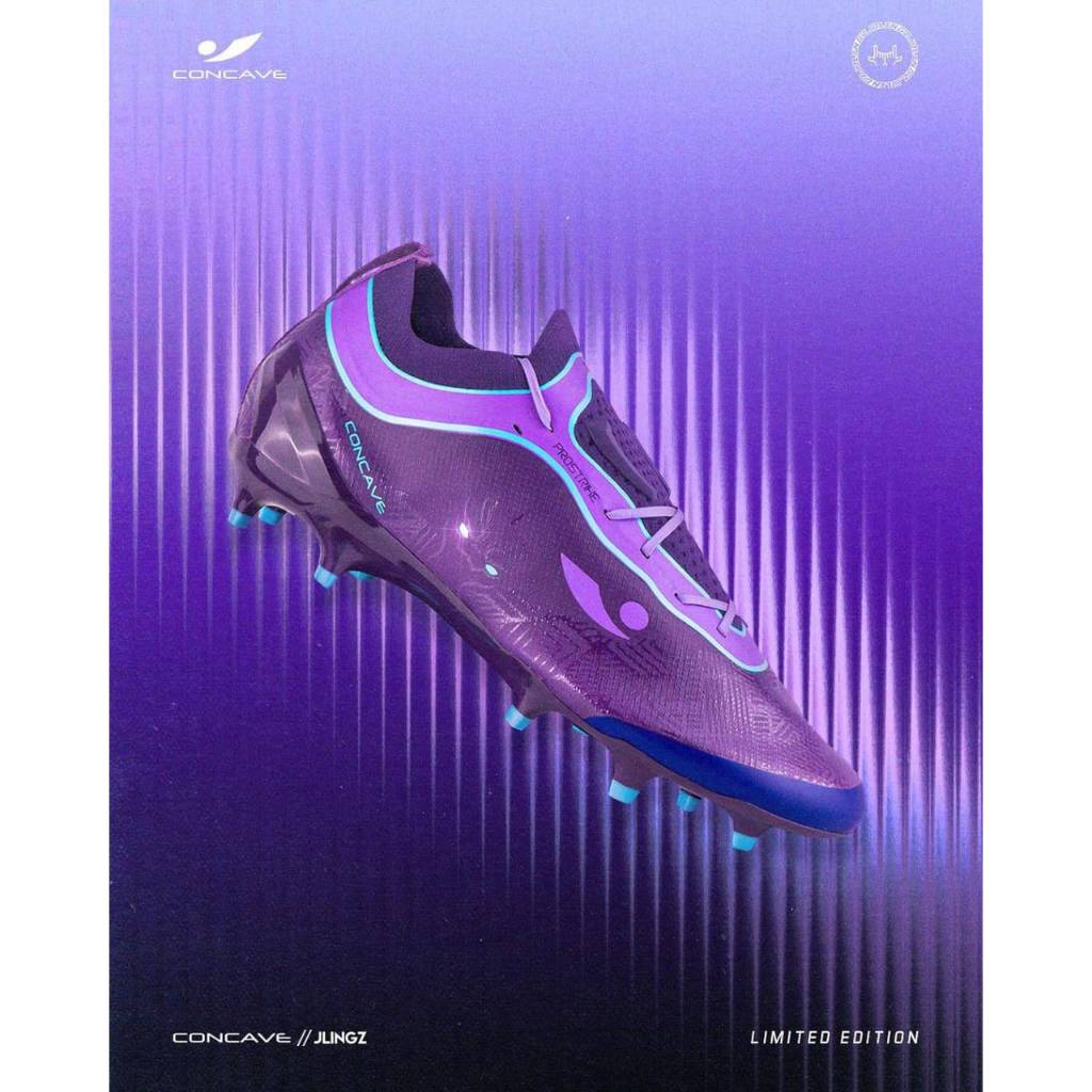concave x jLingz volt prostrike black purple fg  sepatu bola concave original
