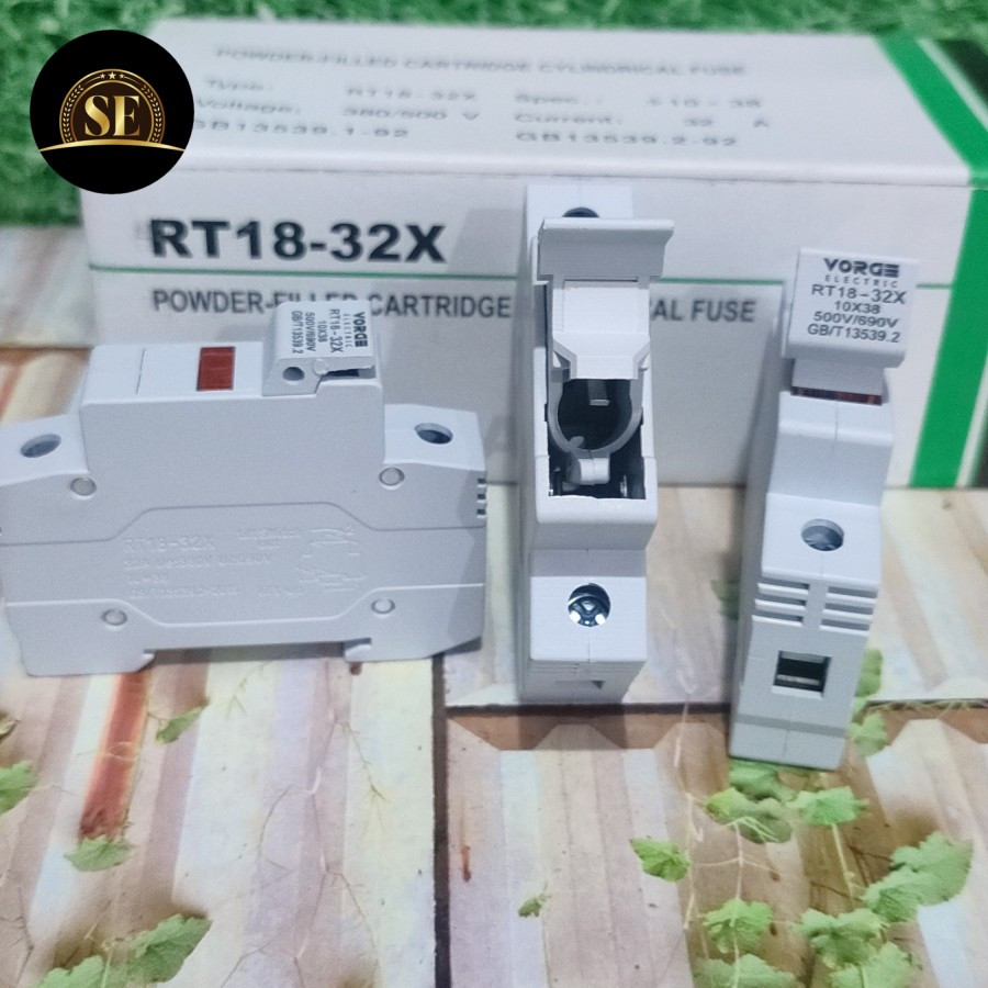 Fuse Holder RT18-32 din rail untuk rumah fuse 10 x 38 10*38 10x38