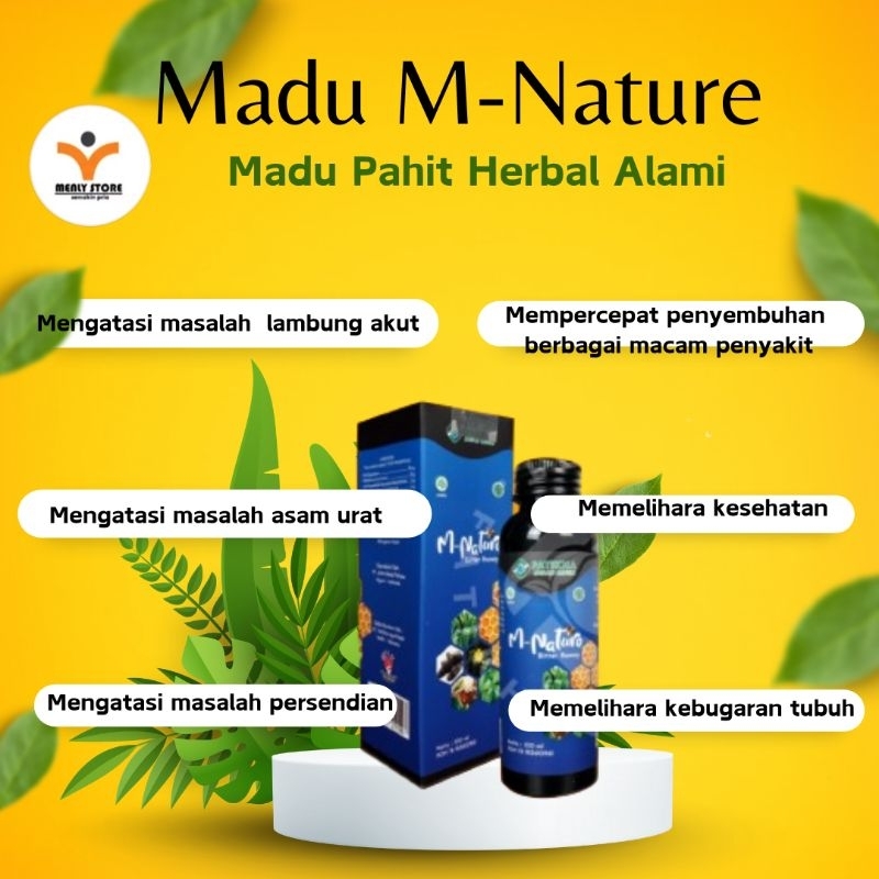 

Madu Murni Lebah Obat Sakit Lambung M Nature pelopor madu pahit-250 ml