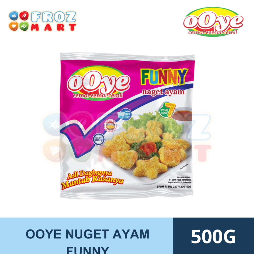 

Ooye Nuget Funny 500gr / Nuget Ayam / Nuget Bentuk / Nuget Murah