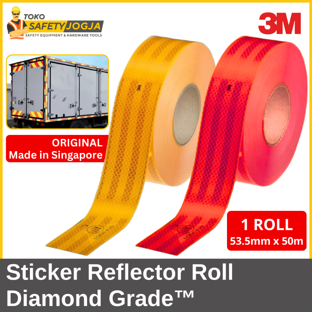 Stiker Reflective Tape / Sticker Pemantul Cahaya / MnTech Pemantul Cahaya Uji KIR
