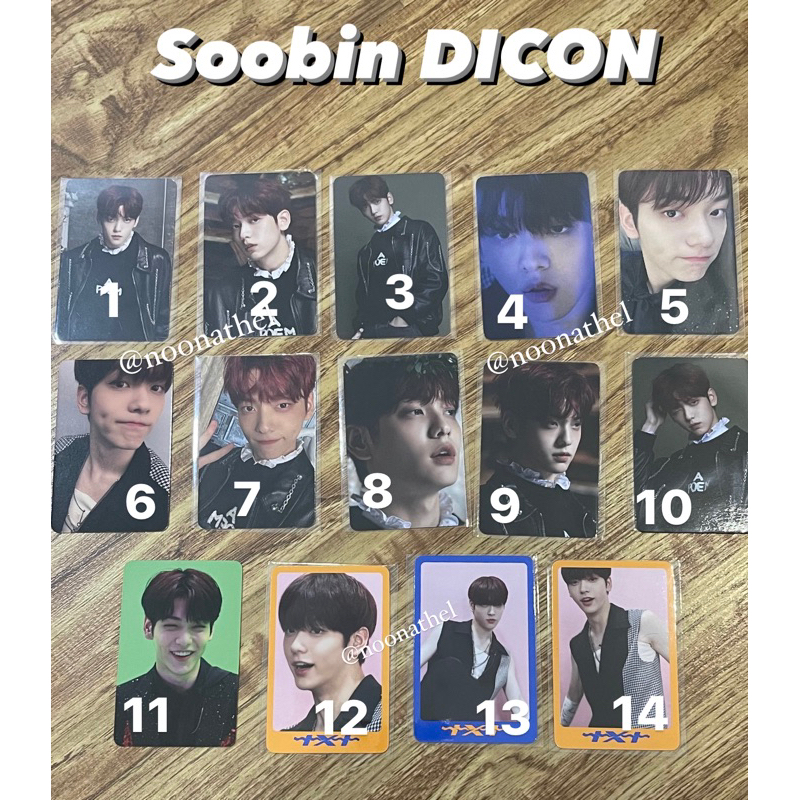 Soobin TXT Photocard DICON
