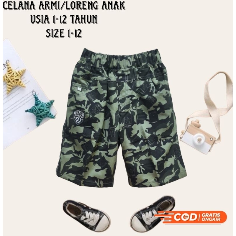 CELANA ARMI ANAK/CELANA LORENG ANAK/CELANA MAIN ANAK/CELANA HARIAN ANAK /CELANA ARMI PENDEK ANAK/CEL