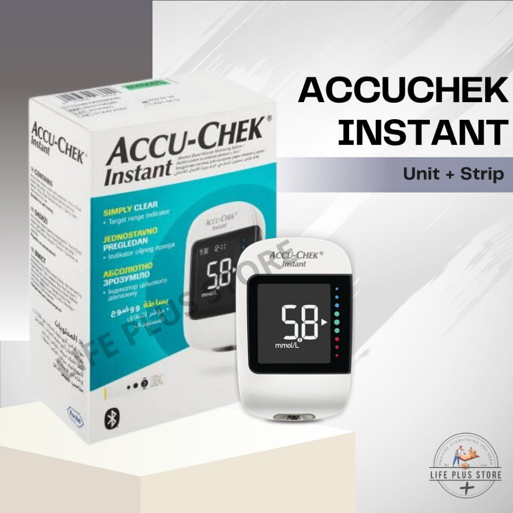 Alat Accu Check Instant + Test Strip / Alat Cek Gula Darah Accu Check Instant / Alat Accu Check Instan