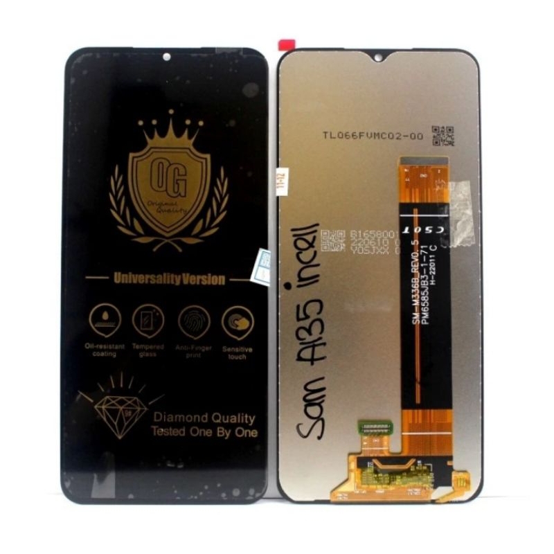 LCD SAMSUNG A135 HITAM ORIGINAL