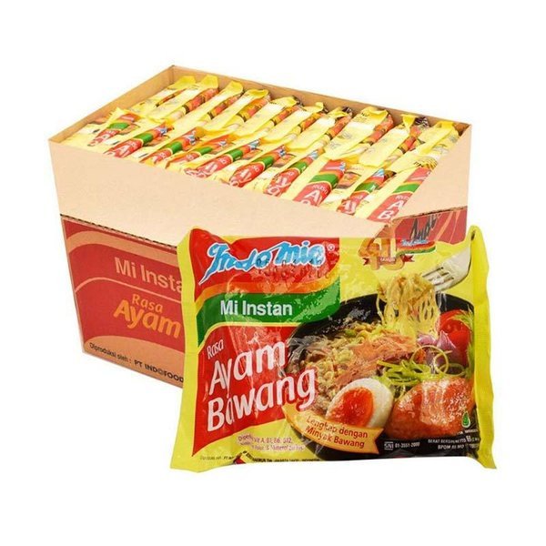 

Indomie Ayam Bawang Karton / Indomie Kuah / Mie Instan / Harga Per Karton