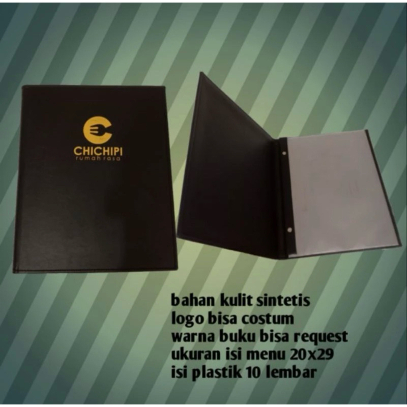 

cover menu cafe custom logo A4