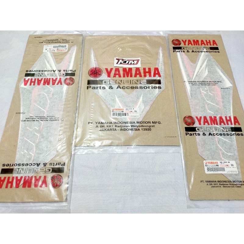 STRIPING SET BAGIAN TANGKI RX KING 2008 2009 MERAH ORIGINAL YAMAHA