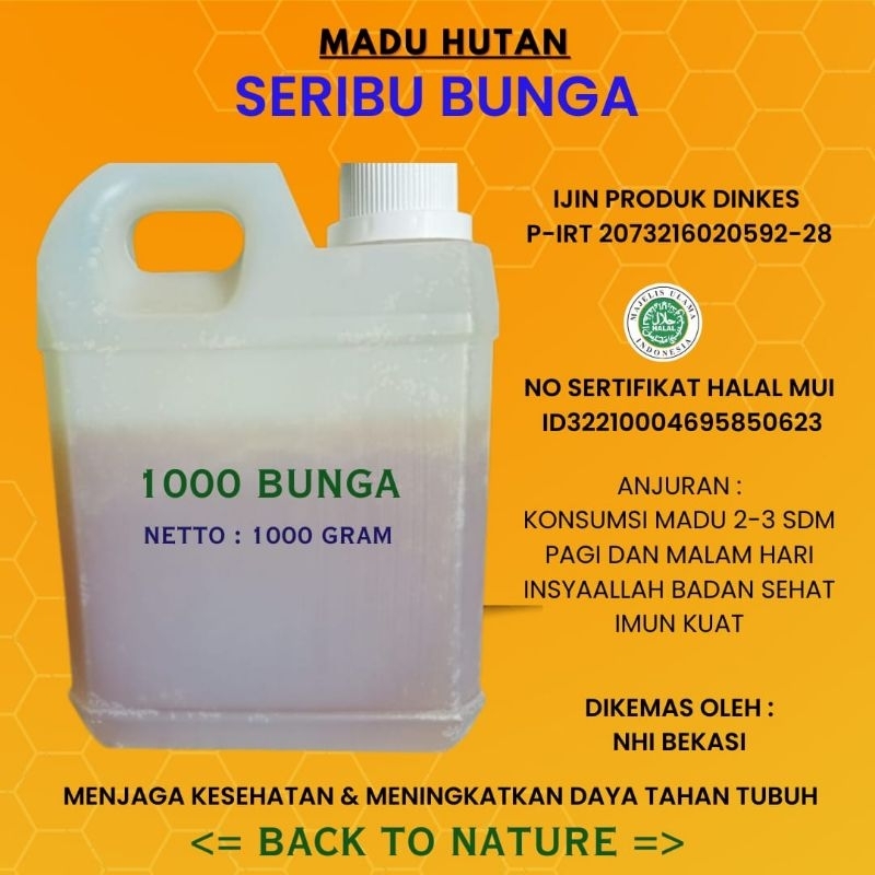 

Original Madu hutan seribu bunga 1 kg