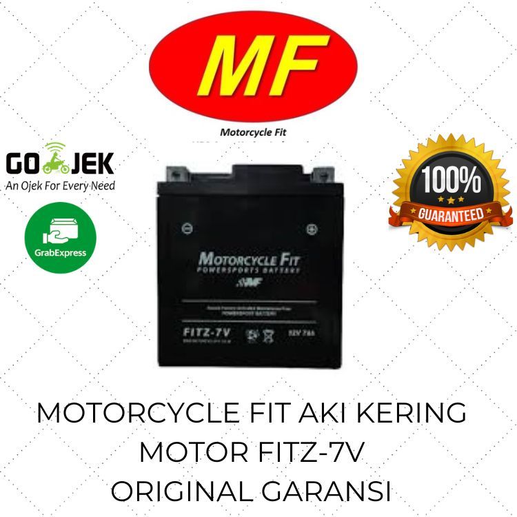 Aki Motor Kering 7Ah VARIO 125 150 ISS NEW SONIC 150 LEXI NMAX SATRIA AEROX FREEGO Motorcycle Fit 7 