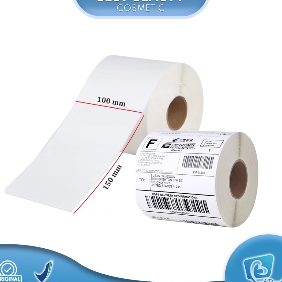 

COD BB Kertas Thermal 1x15 mm Label thermal barcode Roll A6