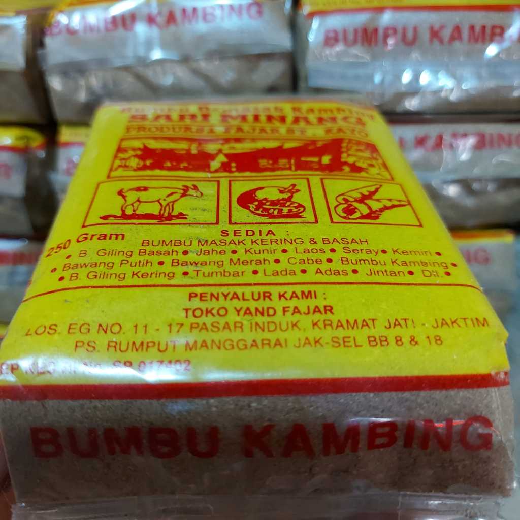 

Bumbu Masak Sari Minang Halal Organik 250 Gram