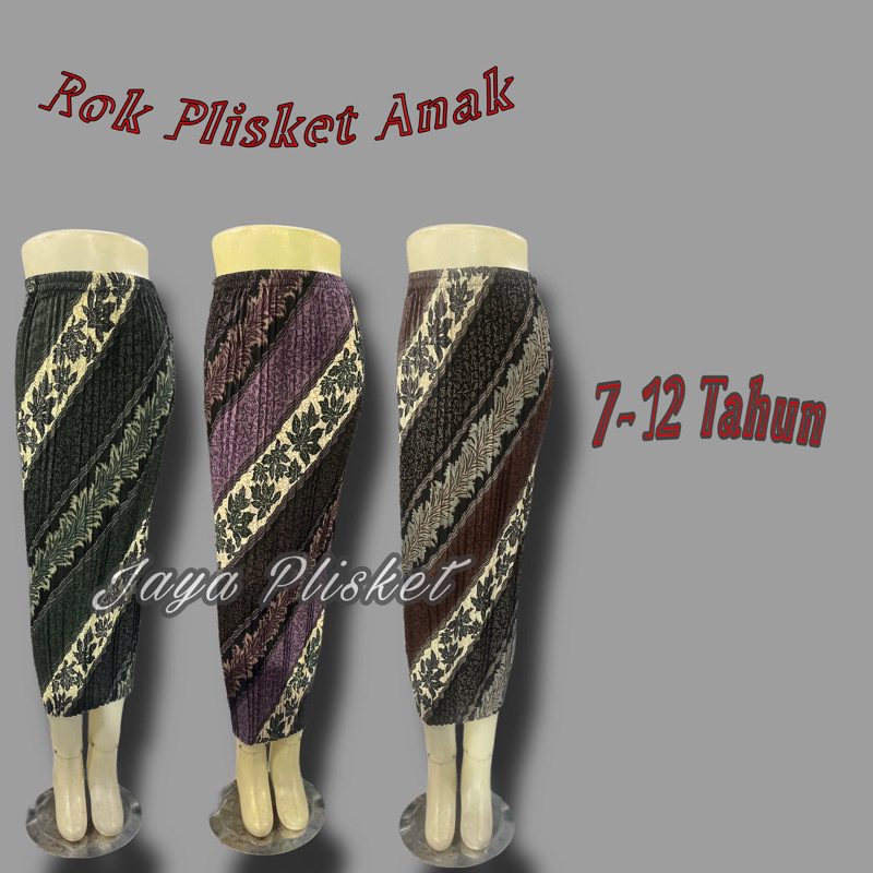 ROK PLISKET BATIK ANAK || Bawahan Kebaya || Rok Batik || Rok Anak SD / SMP