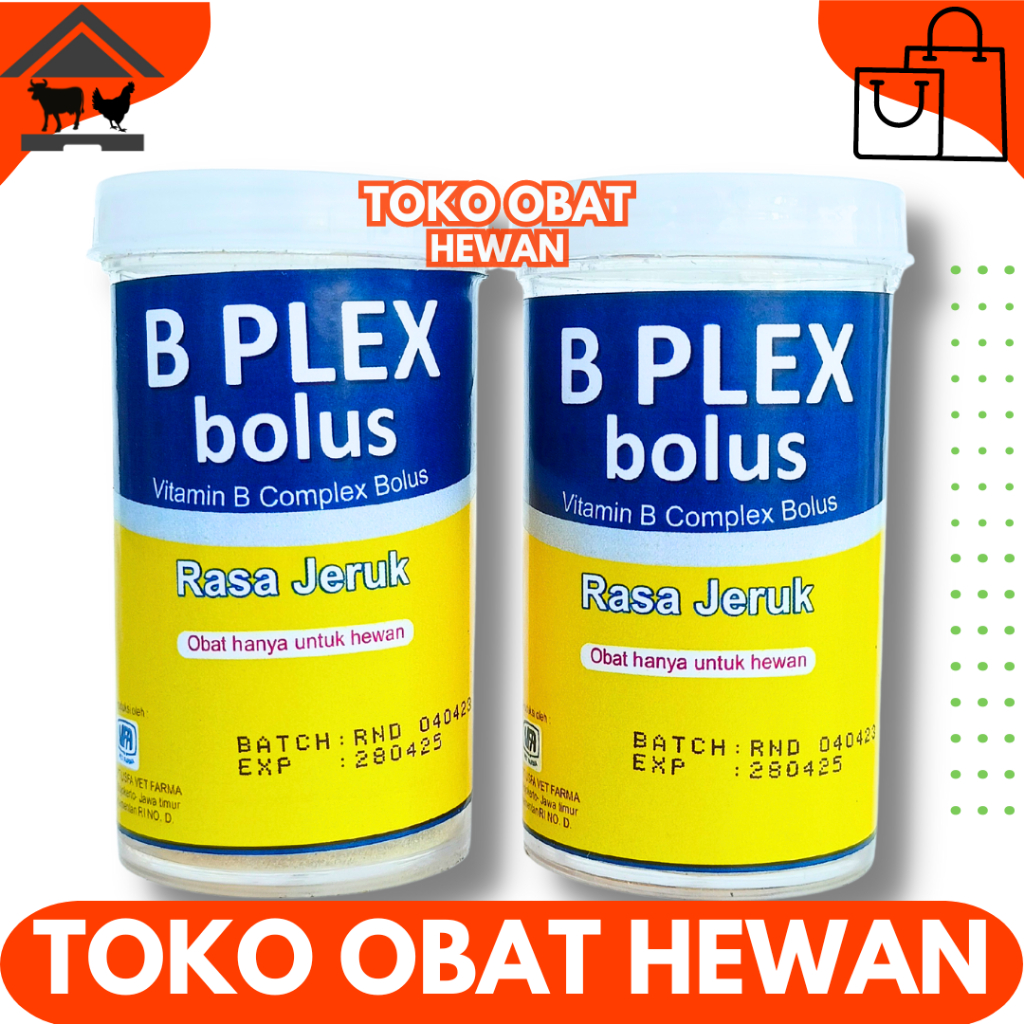 USFA B PLEX BOLUS 1 POT (3 Bolus) - Vitamin B Complex Hewan Bolus - Like Vita B Plex dan Pro B Plek 