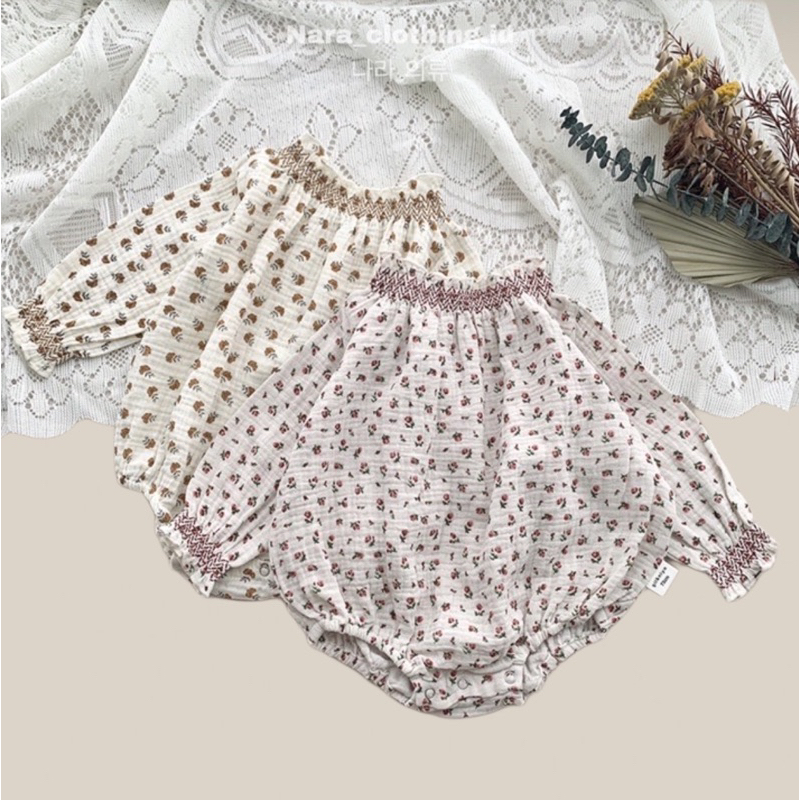 Onnieoppa | JANICE Baby Smocked Bodysuit