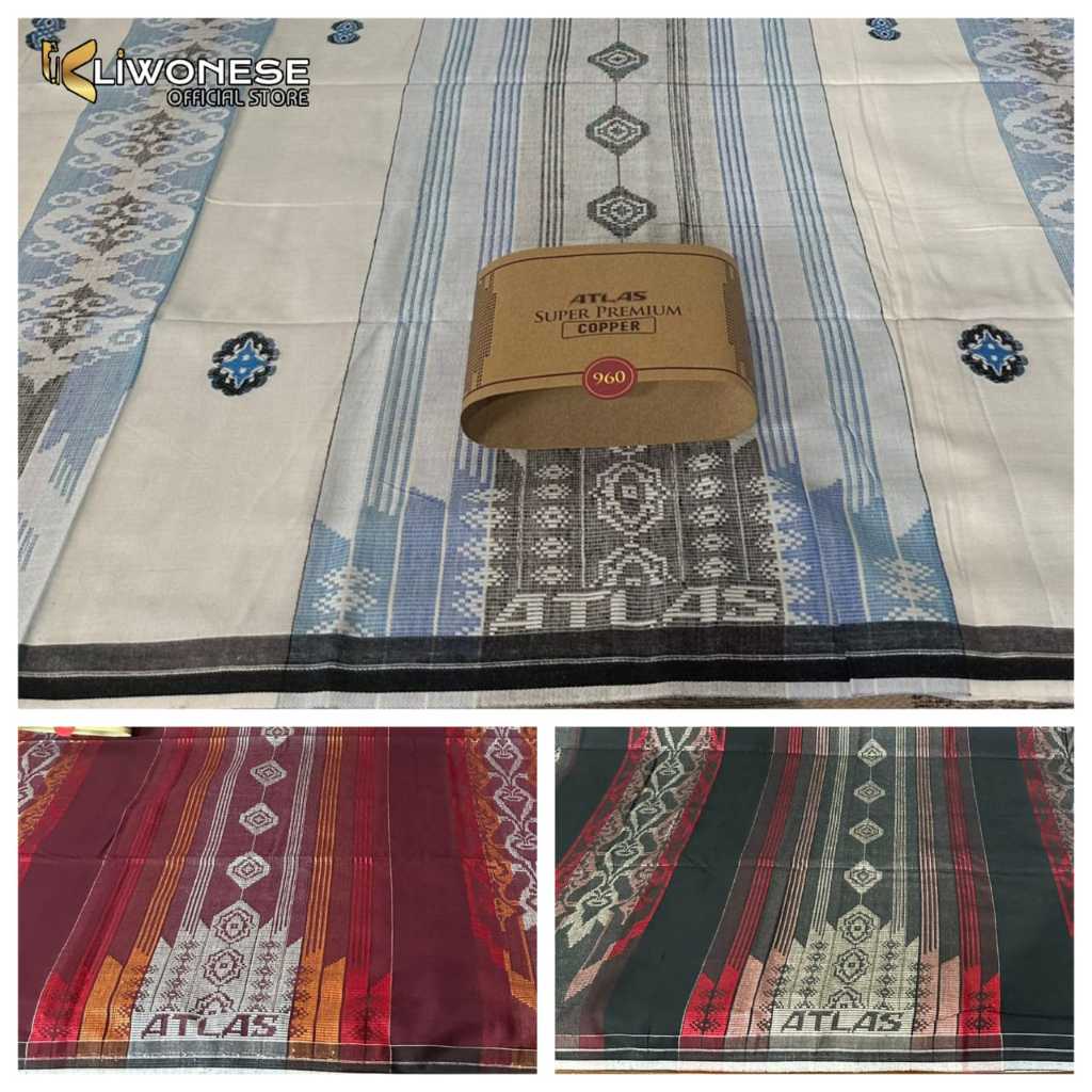 Sarung Atlas Suprem ( 960 FULL  a) Copper Afkir Super Premium Songket Jacquard
