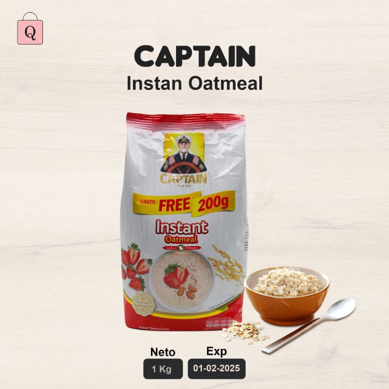 

Captain Instant Oatmeal 1 kg - Sereal Sarapan