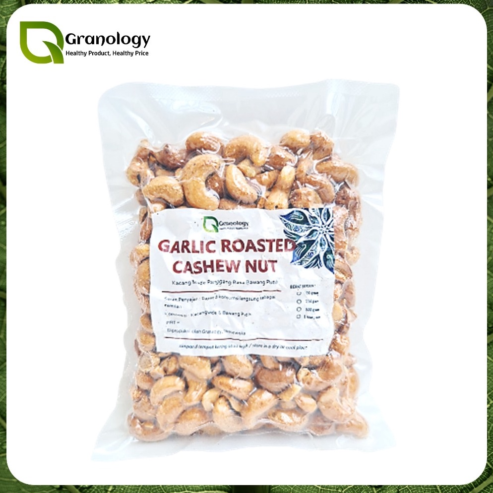 

NEW Roasted Garlic Cashew Nut Mede Panggang Bawang Putih 25 gram by Granology