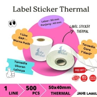 

DiSkon STIKER LABEL BARCODE DIRECT THERMAL 5X4 MM