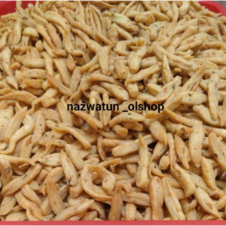 

GROSIR MURAH Kue Bawang Gunting Khas Padang 5 gr 12 kg