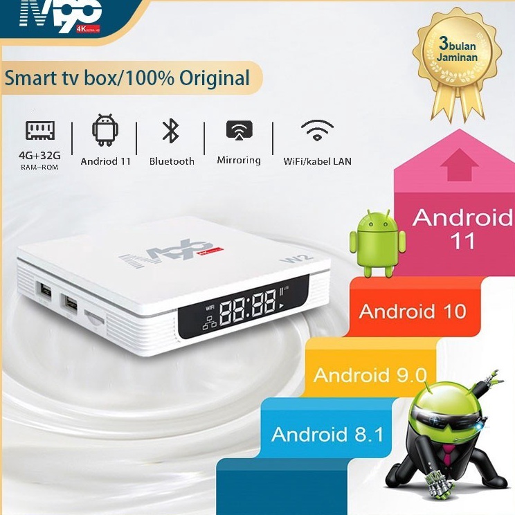 rP M96 Android Tv Box M96W2 Smart Tv Box Android 11 4GB RAM 32GB ROM WIFI 4K HD Digital STB
