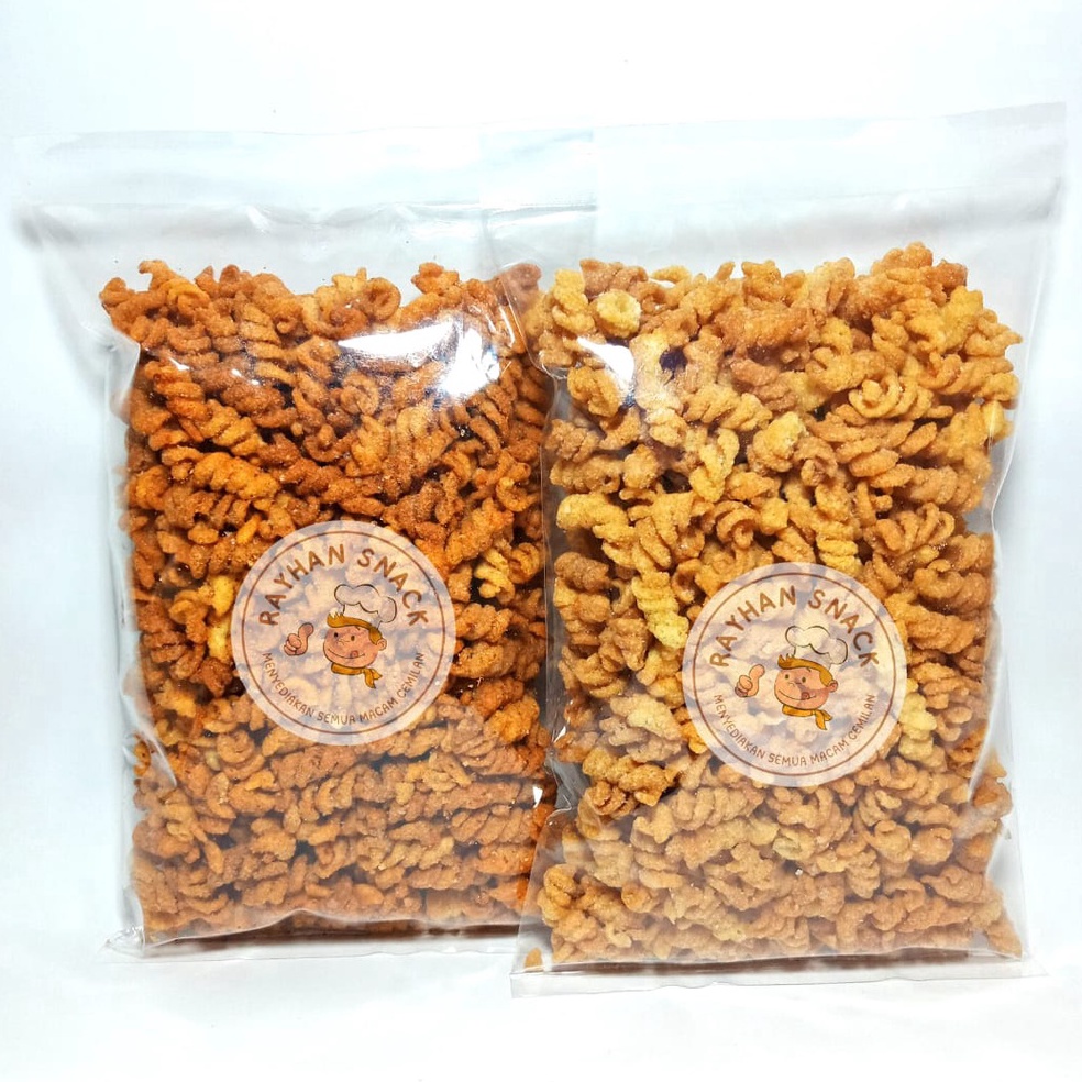 

XPRESS Makaroni Spiral 5gr Macaroni Ulir Pedes Asin Kiloan