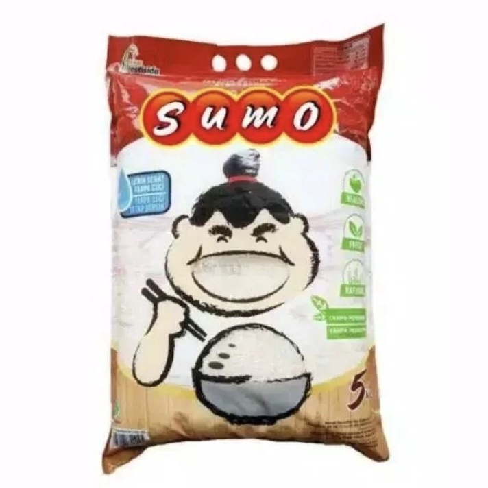 

DISKON Beras Sumo PREMIUM 5kg Kemasan Merah