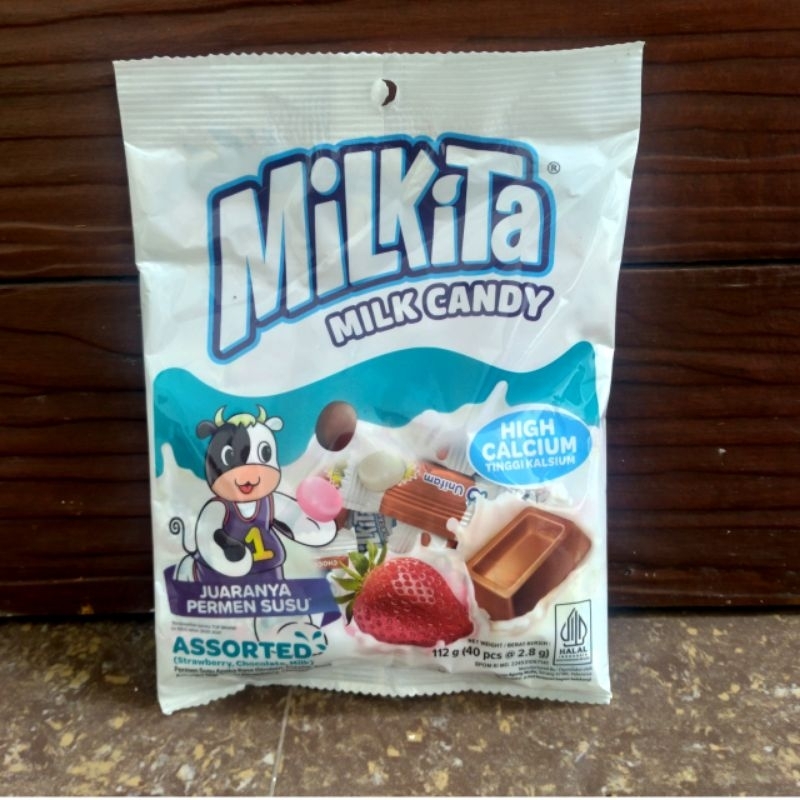 

Milkita Permen Susu Aneka Rasa isi 40 pcs berat 112 gram