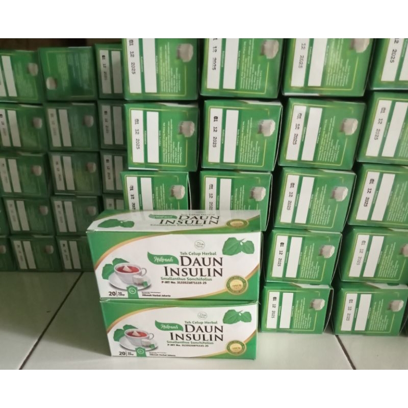 

Obat diabetes//Menurunkan kadar gula darah//Teh celup daun insuli isi 20 Pc